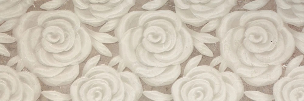 Lyon Crema Relieve Rose RECT 300x900 Porcelanite Dos