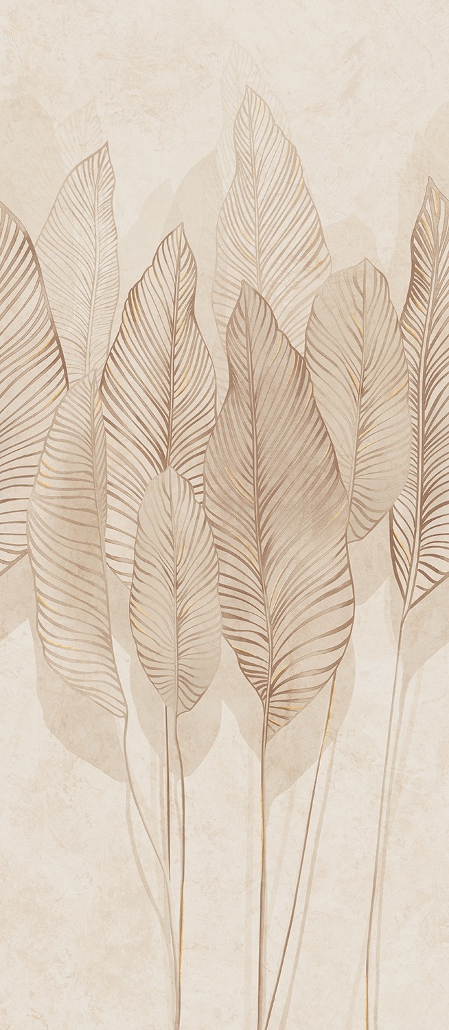 Mild Clay leaves 1198x2748x6 Tubadzin